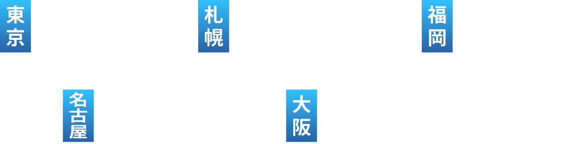 東京 9.28 札幌 10.26 福岡 12.7 名古屋 12.21 大阪 1.18(2025)